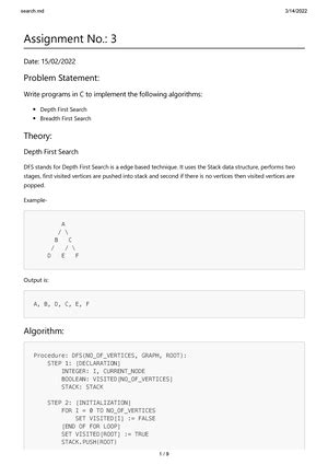 Graph Theory Codes - Assignment No.: 1 Date: 11/02/ Problem Statement ...