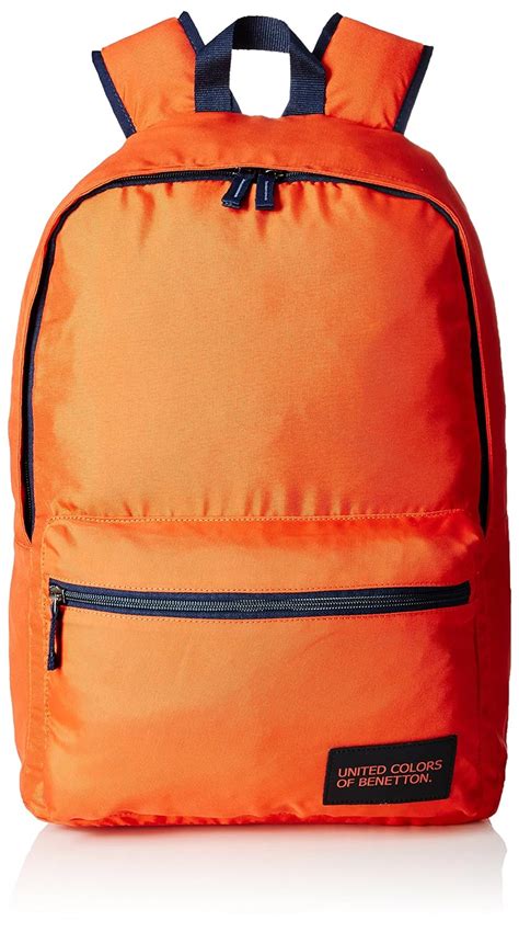 Buy United Colors of Benetton Polyester 48 cms Orange Casual Backpack ...