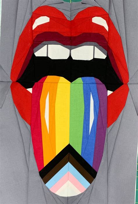 Image result for Lips Paper Piecing Pattern