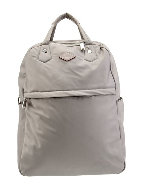 MZ Wallace Leather-Trim Nyon Backpack - Grey Backpacks, Handbags ...
