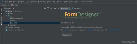 JFormDesigner Java Swing GUI Designer 的图像结果