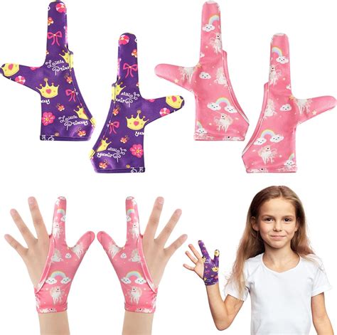 Amazon.com: 4 Pcs Thumb Sucking Guard Gloves Kids Chewy Compression ...