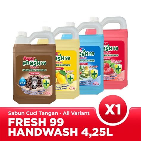 Jual SABUN CUCI TANGAN HANDWASH BAGUS FRESH 99 4.25 LITER JERIGEN GALON ...