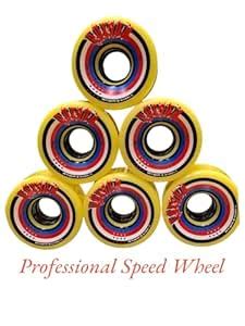 Poison Skate Wheels 8 Pieces with 16 pc Skates (627) Bearings - 65mm ...