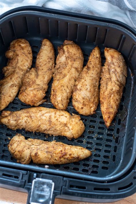 Air Fryer Chicken Tenderloins (No Breading) - Curbing Carbs