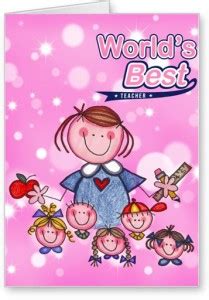 Lolprint World'S Best Teachers Day Greeting Card Price in India - Buy ...