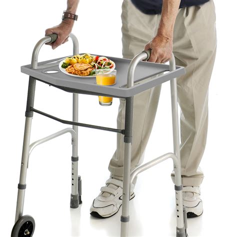 Walker Tray Table with 2 Cup Holders - Universal Trays for Standard ...