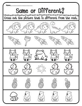 Same Difference Worksheet 的图像结果