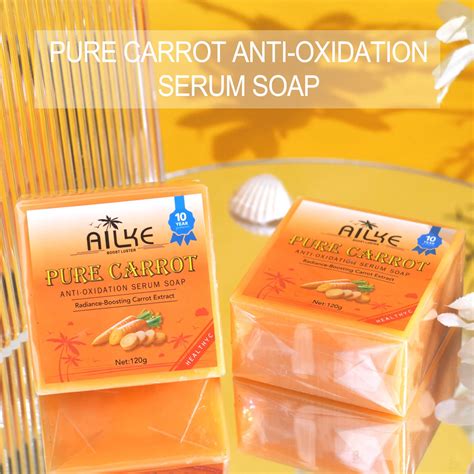 AILKE-Organic-Brightening-Soap-with-Carrot-Vitamin-C-E-Cleaning ...