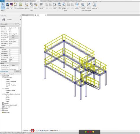 Importing a DWG file from AutoCAD Plant 3D into Revit displays as Wireframe even in Realistic mode.