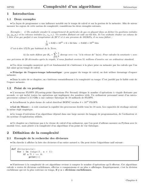 Image result for Complexite D'un Algorithme