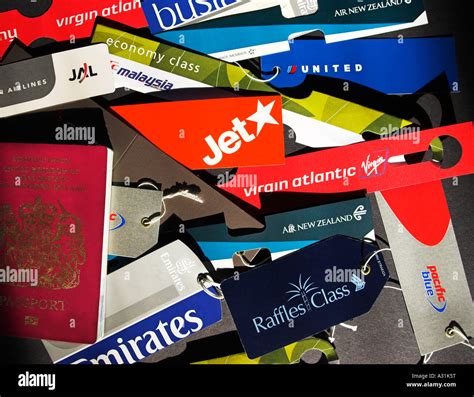 Airline luggage tags hi-res stock photography and images - Alamy
