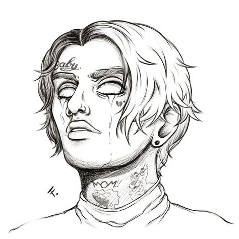 Aesthetic lil peep tattoos drawing - everydayhilo