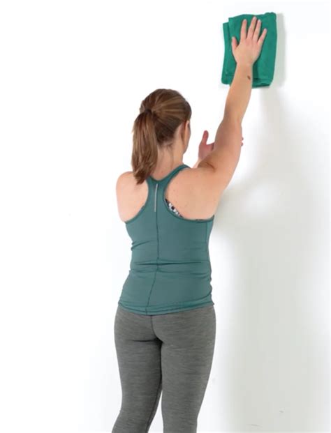 Step-by step guide to the wall slide exercise
