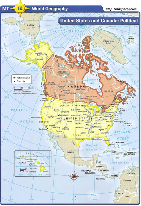 World Map Of United States And Canada - Wayne Baisey