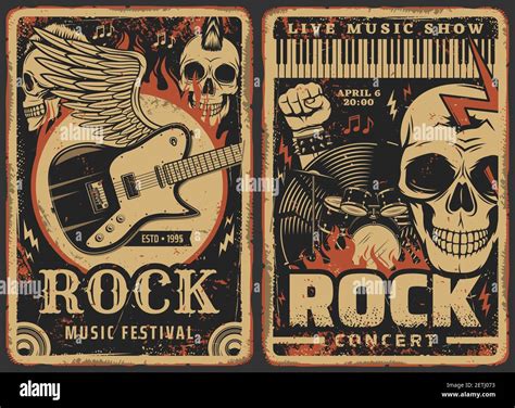 Vintage Rock Band Posters