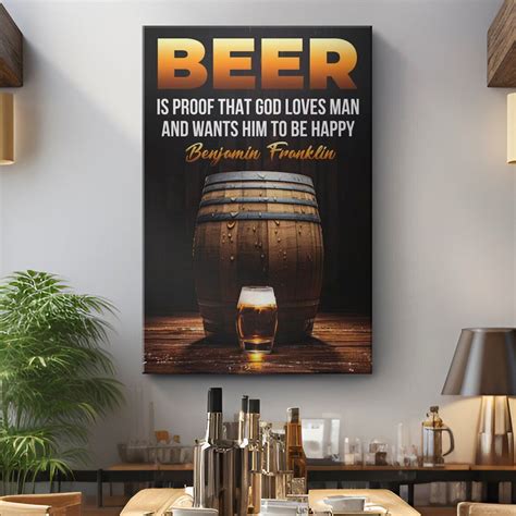 Bar Poster on Canvas, Framed, Large Size. For Cafes, Bars, Restaurants ...