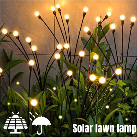 Solar Firefly Lights 6/8/10 Led Solar Garden Lawn Lights Outdoor ...