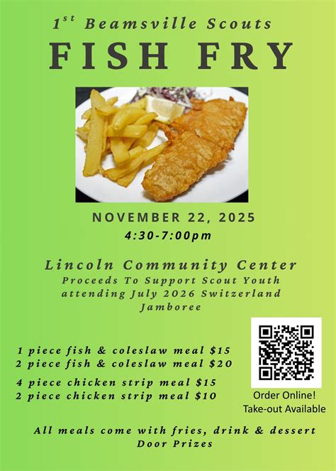 Scouts Fish Fry 2025, Lincoln Center, Beamsville, 22 November 2025 ...