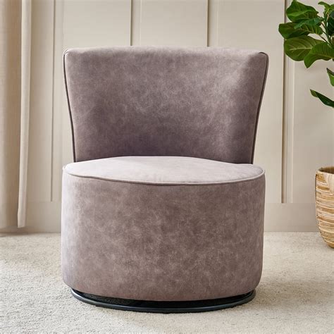 Buy Noa Fabric Rotating Accent Chair - Brown from Home Centre at just ...