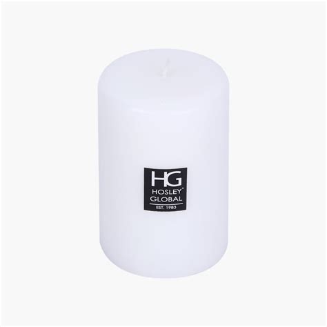 Buy HOSLEY Set of 3 Unscented Pillar Candles from Hosley at just INR 1600.0