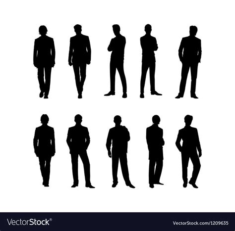 Black people silhouettes Royalty Free Vector Image