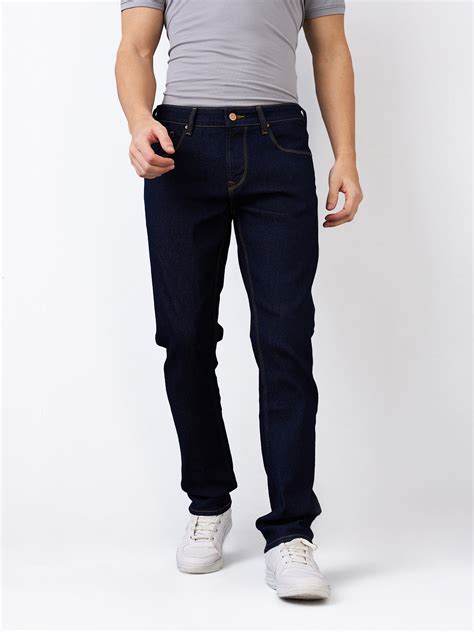 Men Regular Fit Mid Rise Cotton Jeans