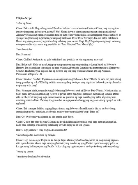 Image result for Short Script Sample Tagalog