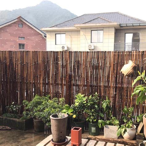 Buy GDMING Bamboo Garden Fence, Carbonization Bamboo Fence Outdoor ...