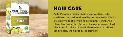 MGH Herbals Pure Amla Indian Gooseberry Powder For Hair Growth | 100% ...