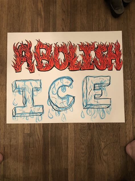 Ice Protest Signs