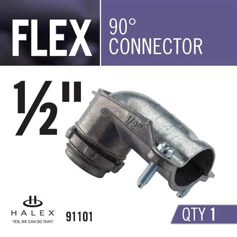 Buy 1/2 in. 90-Degree Flexible Metal Conduit (FMC) Connector Online at ...