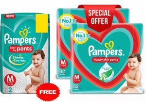 Pampers Happy Skin Pants, With Anti Rash Lotion - Value Pack - M - Buy ...
