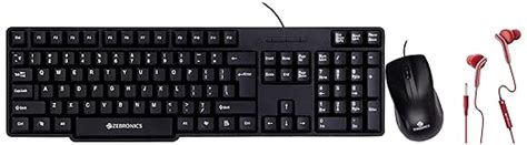 Amazon.in: Buy Zebronics Wired Keyboard and Mouse Combo with 104 Keys ...