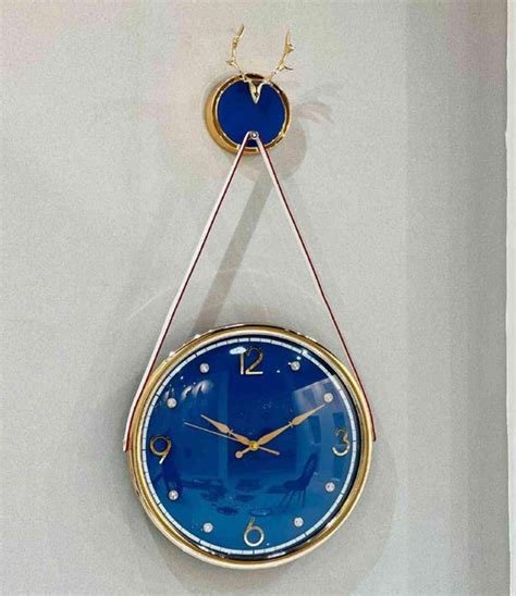 Imported Wall Clock-3 (BLUE) – SUREKH DECOR