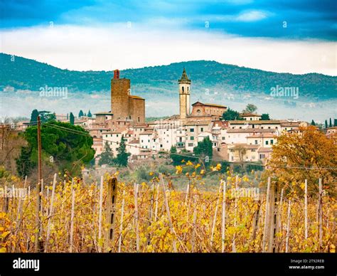 Italy, Tuscany, Florence district, The Vinci village, birthplace of ...