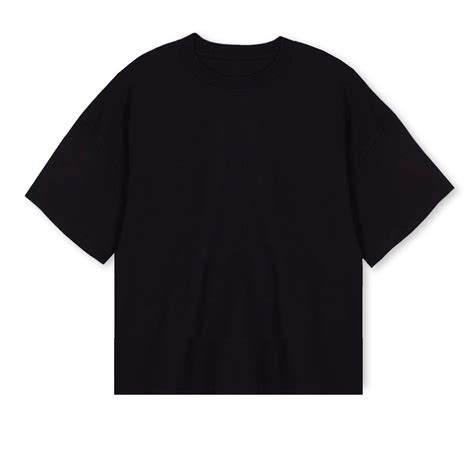 Black Oversized Boxy Tee. – WATC STUDIO