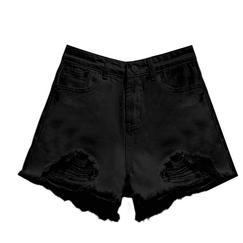 Niaviben Jean Short Overalls for Women Ripped Jean Shorts Women Baggy ...