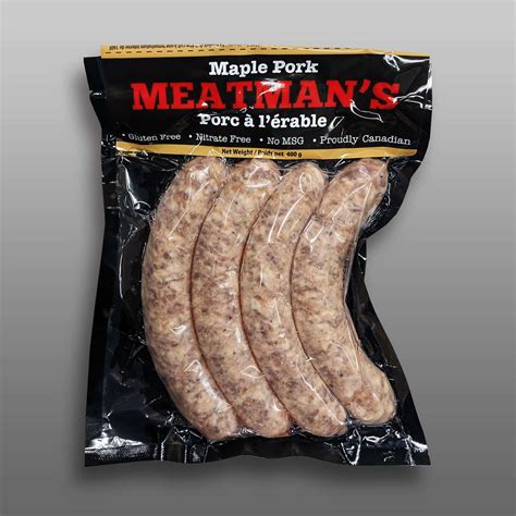Maple Pork Sausages - Meatman's Products