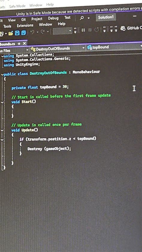 GameObject Destroy Unity 的图像结果