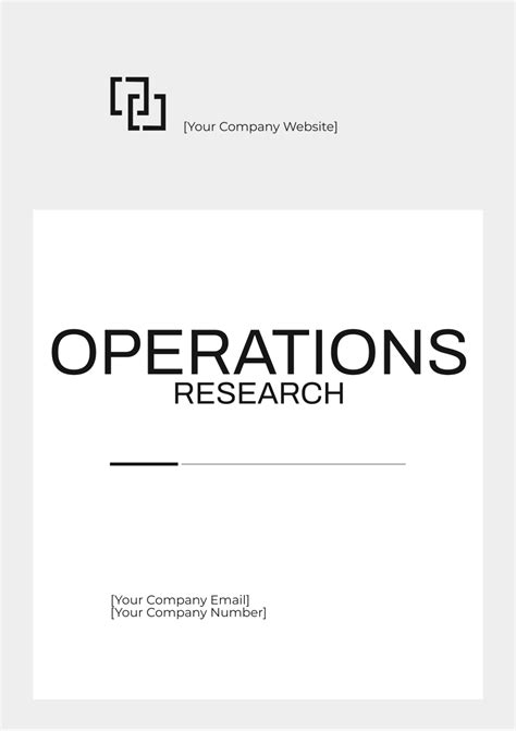 Operations Research 的图像结果