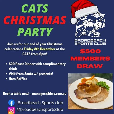 CATS Christmas Party, Broadbeach Cats Australian Football Club, Mermaid ...