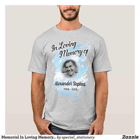 Memorial In Loving Memory Photo T-Shirt | Zazzle | Custom made shirts ...