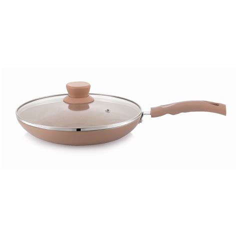 Induction taper Pan with Glass Lid (Size 230) - Biscoff Collection ...