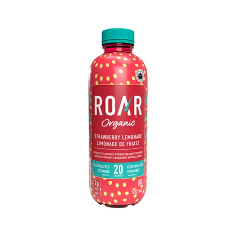 Buy Roar Organic Drink Strawberry Lemonade 532 ml (bottle) | Sobeys Inc.