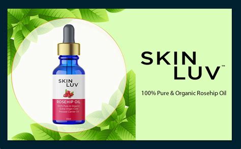Buy SKINLUV 100% Pure & Organic Extra Virgin Rosehip Oil, Cold Pressed ...