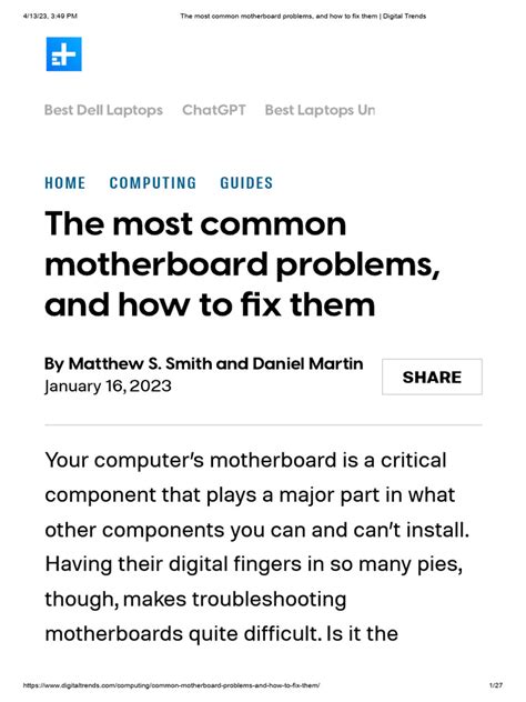 Dell PC Computer Motherboard Problems 的图像结果