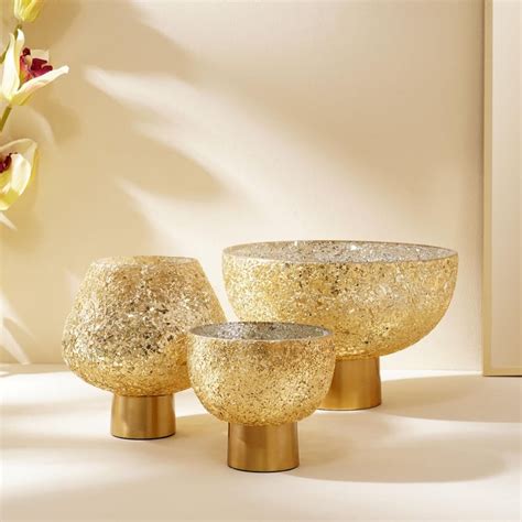 Buy Festivora Glass Decorative Bowl from Home Centre at just INR 1999.0