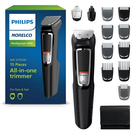 Philips Norelco Multigroom 3000 Series, All-in-One Trimmer, Beard ...