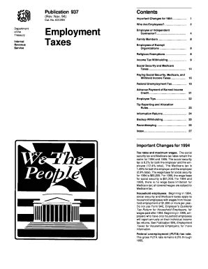 Publication 937 - Fill Online, Printable, Fillable, Blank | pdfFiller